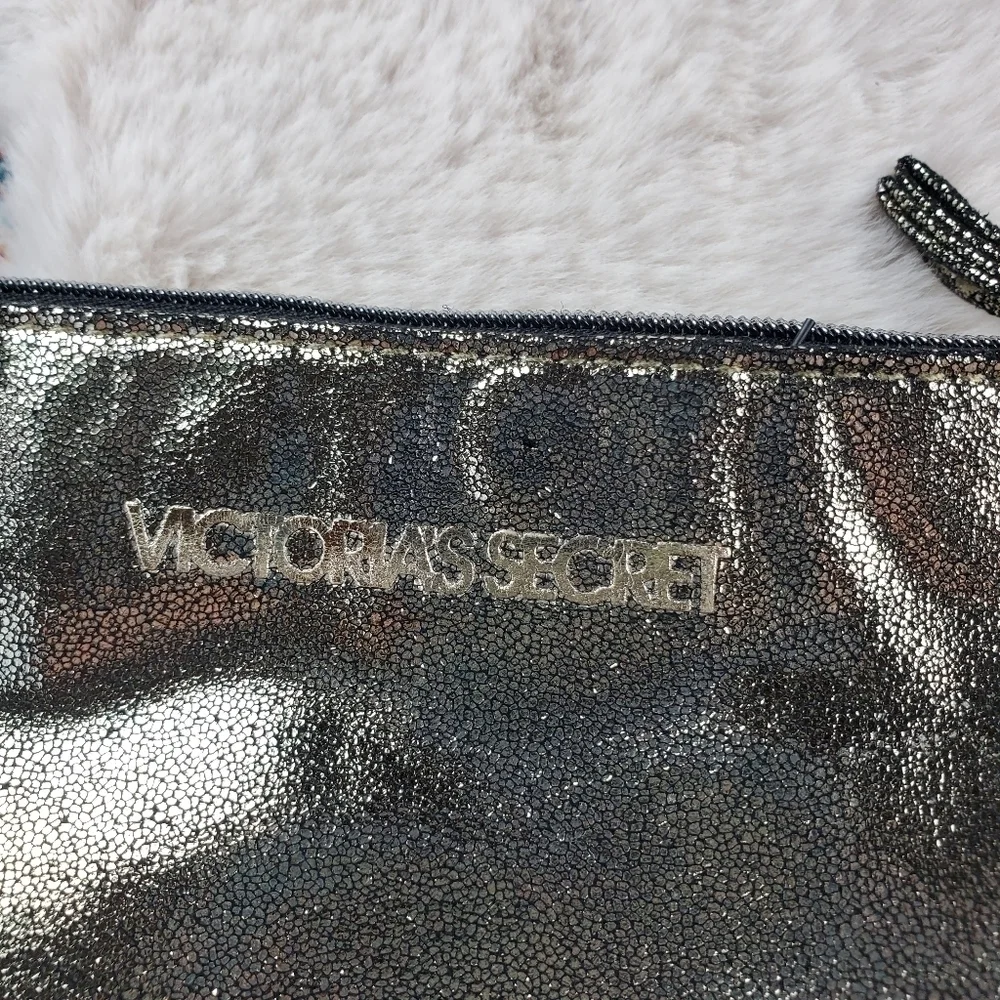 Victoria Secret Gold Cosmetic Bag